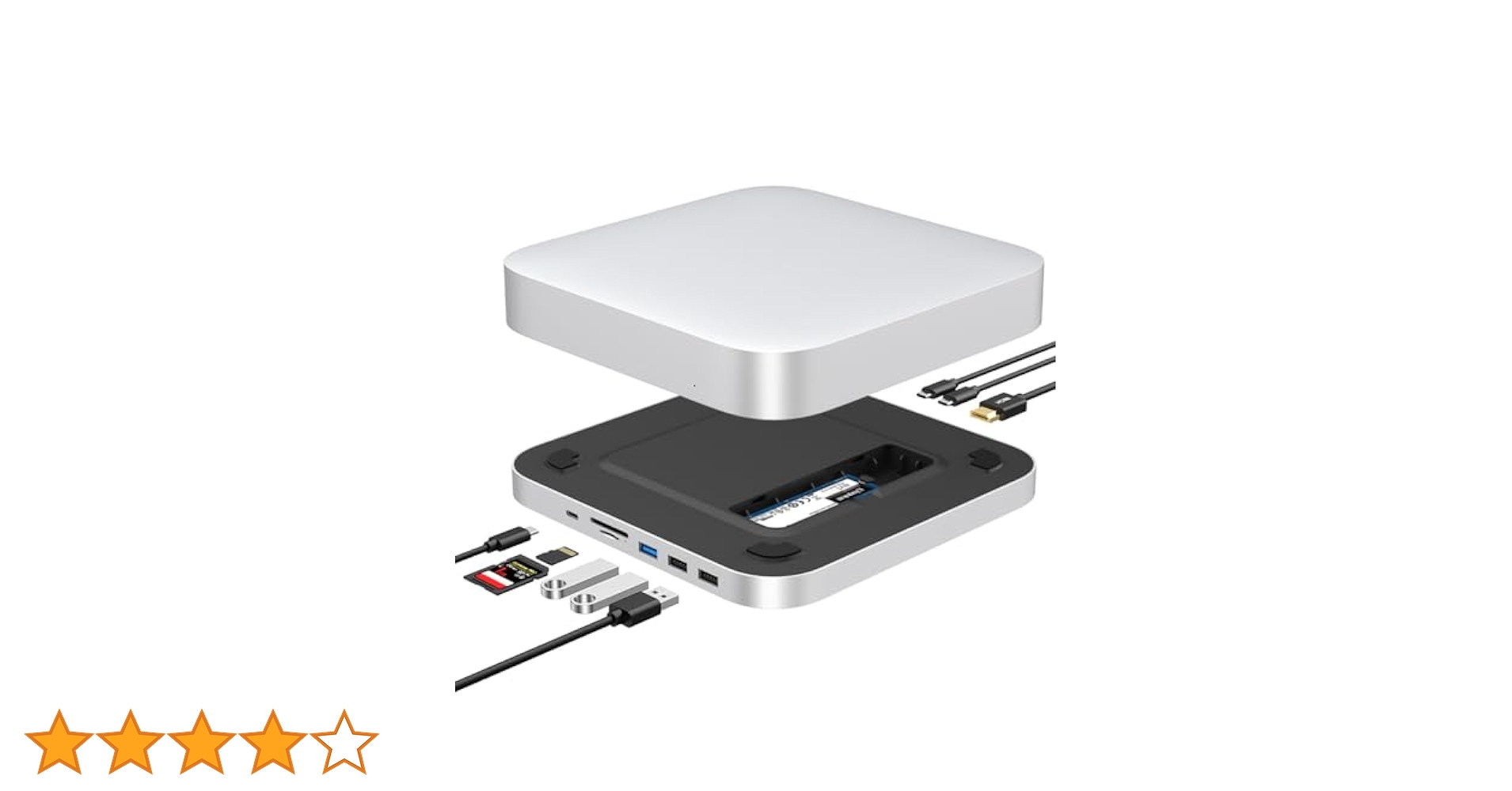 【特価セール】Mac mini ドッキングステーション シルバー 8in1 Ty 61HwG0CUwrL._UF1000,1000_QL80_.jpg